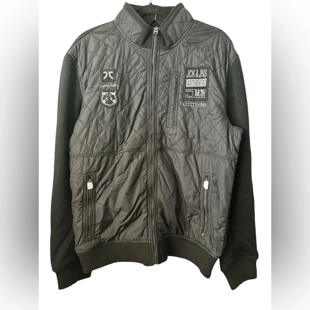 JACK & JONES Black Men’s Quilted Winter Fits Medium to Large Jacket BNWT